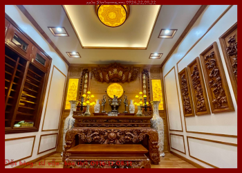 Bàn thờ gia tiên gỗ gụ vân gỗ độc đáo